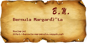 Bernula Margaréta névjegykártya
